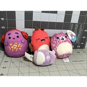 Squishmallows Lot of 4 Soft Plush 2" - 4"